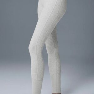 Alo Yoga Alosoft Lounge Leggings and Serenity Racerback Sports Bra Set size XS